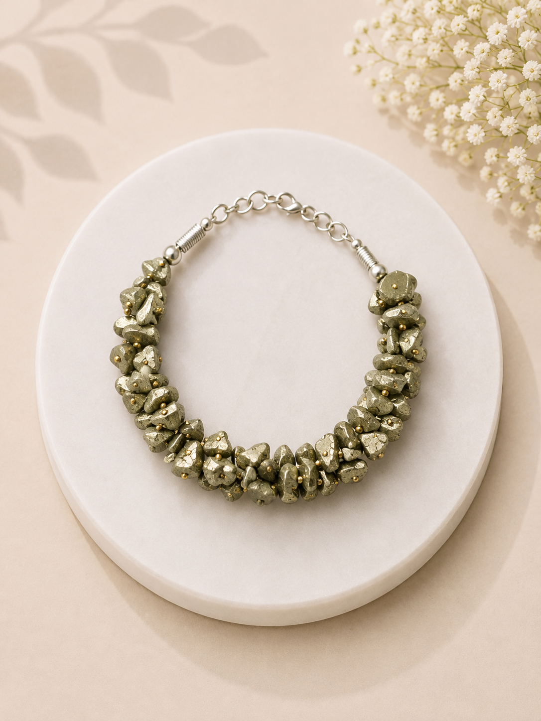 Pyrite Chip Bracelet